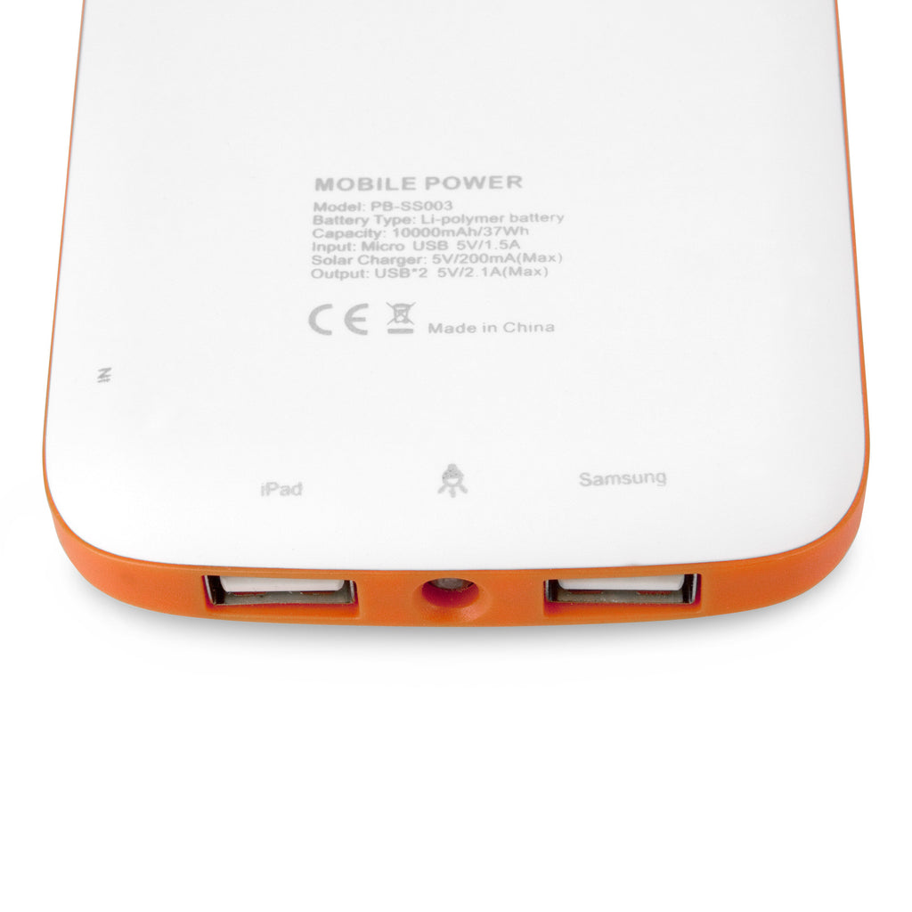Solar Rejuva PowerPack (10000mAh) - Samsung Galaxy S2, Epic 4G Touch Battery