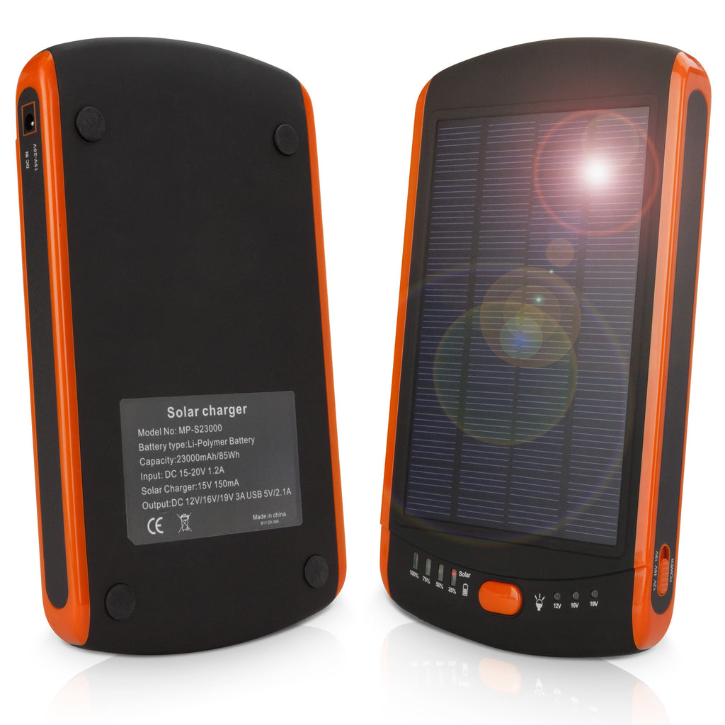 Solar Rejuva PowerPack (23000mAh) - Samsung GALAXY Note (International model N7000) Battery