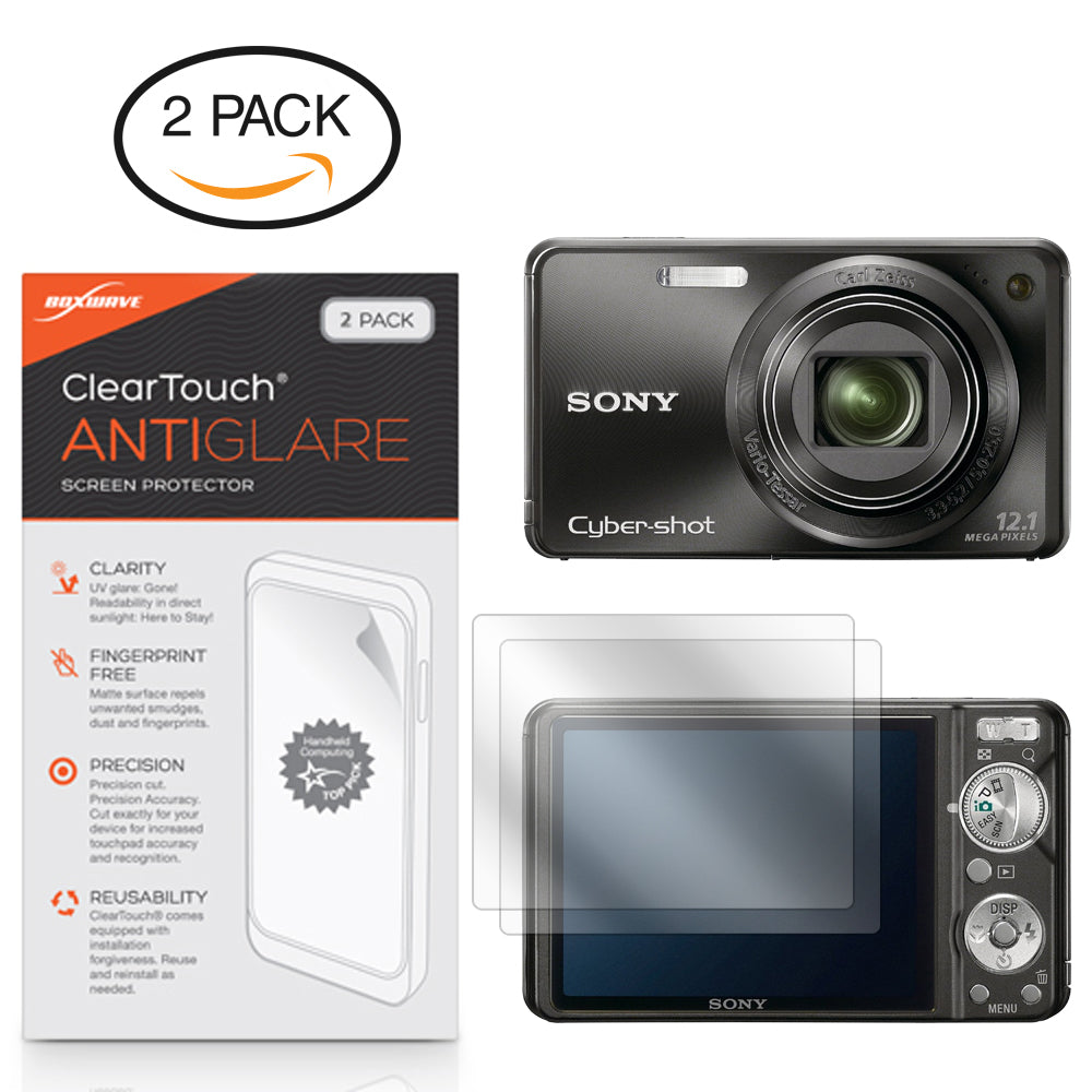 ClearTouch Anti-Glare (2-Pack) - Sony Cyber-shot DSC-W290 Screen Protector