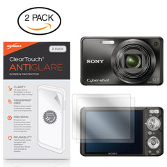 ClearTouch Anti-Glare (2-Pack) - Sony Cyber-shot DSC-W290 Screen Protector