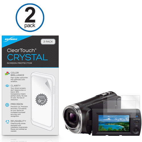 ClearTouch Crystal (2-Pack) - Sony HDR-PJ340 Screen Protector