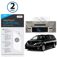 ClearTouch Crystal (2-Pack) - Toyota 2017 Sienna (16.4 in Rear Display) Screen Protector