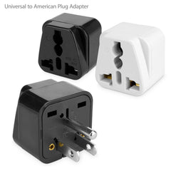 Universal to American Outlet Plug Adapter - With Ground Pin
