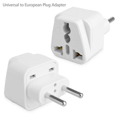 Universal to European Outlet Plug Adapter
