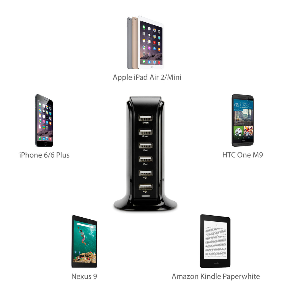 WeShare PowerPort - 6-Port - Amazon Kindle Voyage Charger